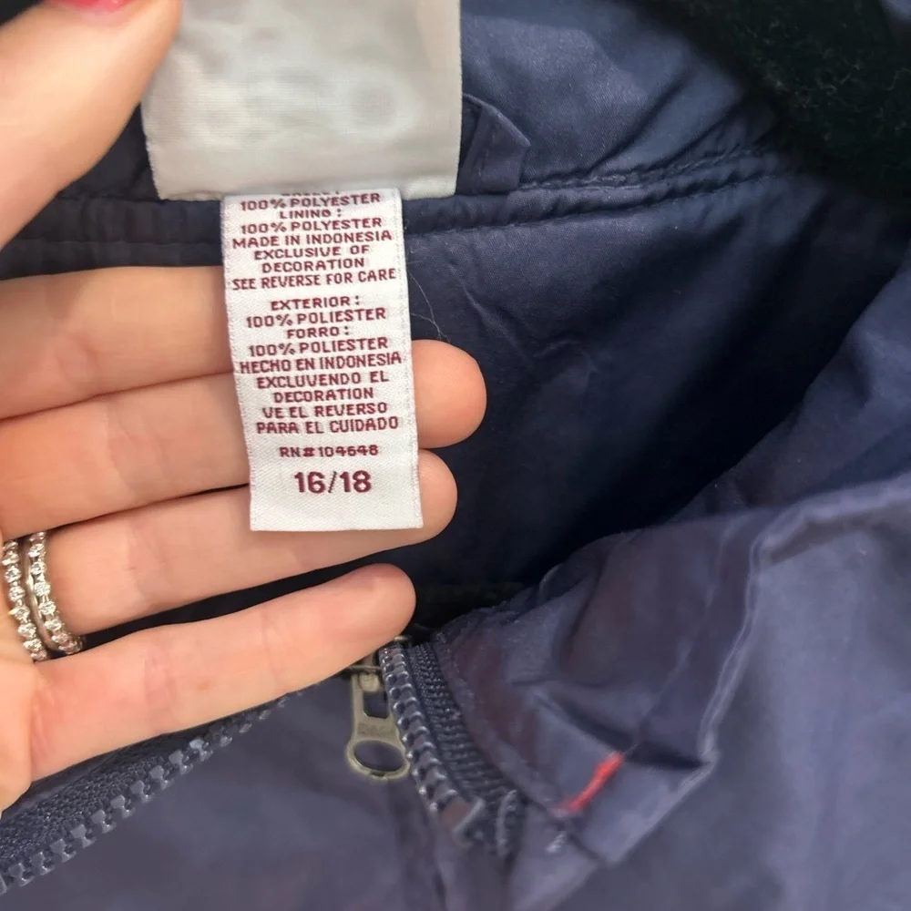 Red Oak navy windbreaker
